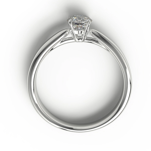 Solitario en oro 18k con Diamante Eternity Joyería - Anillos de compromiso y argollas de matrimonio en oro